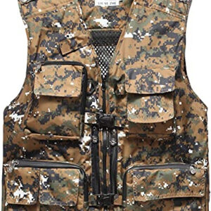 Men's Camouflage Quick-drying Multi-pocket Vests Outdoor Photography Fishing Vests