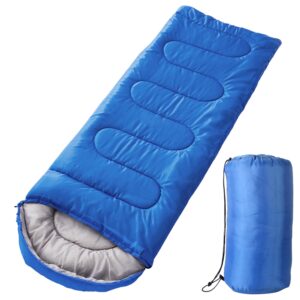 Camping Sleeping Bags for Adults Teens Moisture-Proof Hiking Sleep Bag with Carry Bag 32-50? for Spring Autumn Winter Seasons