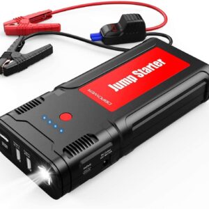 DBPOWER 2500A 21800mAh Portable Car Jump Starter- for up to 8.0L Gasoline/6.5L Diesel Engines, Portable 12V Auto Battery Booster, Power Pack, Quick Charging