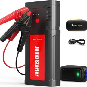DBPOWER Car Battery Jump Starter 2500A 21800mAh - for up to 8.0L Gasoline/6.5L Diesel Engines, Portable 12V Auto Battery Booster, Power Pack, Quick Charging
