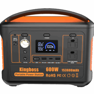 Portable Power Station 568Wh/600W Wireless Charger 15W PD Output 65W Type-C/QC 3.0/AC Outlets Solar Generator CPAP Battery Power Emergency Backup Power for Home Outdoor RV Camping Fishing