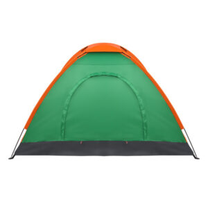 2-Person Waterproof Camping Dome Tent for Outdoor Hiking Survival Orange & Green