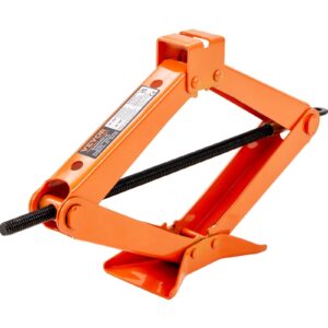 VEVOR Scissor Jack, 2.5 Ton/5512 lbs Scissor Car Jack, 3.7"-17.1" Lifting Range Scissor Lift Jack with Ratcheting Handle and L-Wrench, Portable Tire Jack for Cars Trucks Sedans MPVs