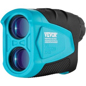 VEVOR Golf Rangefinder, 1300 Yards Laser Golfing Hunting Range Finder, 6X Magnification Distance Measuring, Golfing Accessory with External Magnet Mount, High-Precision Flag Lock, Slope, and Batteries