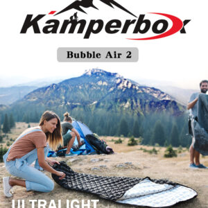 Kamperbox Down Sleeping Bag, Camping 3 Season Ultralight Sleeping Bags, Lightweight Sleeping Bag Bubblue Air 2