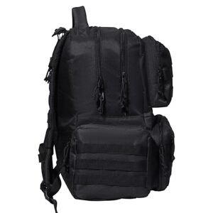 VEVOR Tactical Range Backpack for 6 Pistols, Gun Backpack with 6 Independent Pistol Bags & 10 Magazines, Pistol Backpack for Outdoor Hunting Shooting, Range Bag for Handguns Lockable Zipper, Black